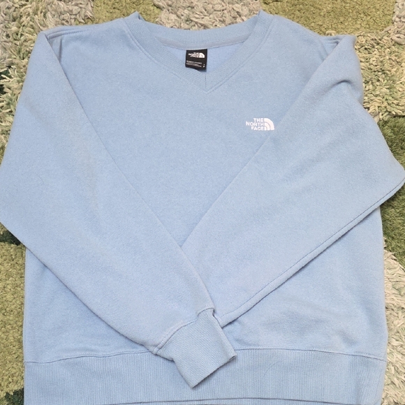 The North Face Women's Blue V-Neck Pullover - Picture 1 of 4
